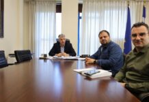 Συνάντηση των Αστυνομικών Ξάνθης με τον Περιφερειάρχη της ΑΜΘ Χ. Τοψίδη.