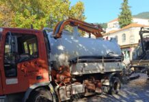 Συνεργασία ΔΕΥΑΞ με Υπηρεσία Καθαριότητας για τον καθαρισμό υπογείων κάδων.